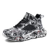 Hip Hop Street Dance Shoes Graffiti Running Shoes Brand Designer Platform Chunky Sneakers Lace Up Sports Jogging