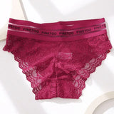 Women Sexy Lace Panties High-waist Underwear XXL Female Underpants Breathable Lingerie Temptation Transparent