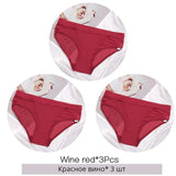 3PCS/Set Transparent Mesh Women's Panties Low Waist Ladies Briefs Female Underpants Fashion Girl Panty Lingerie