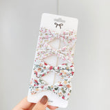 New Leopard Printed Bowknot Hair Clips For Cute Girls Lace Handmade Hairpins Boutique Barrettes Kids Hair