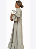 Women's Spring/Summer Bubble Sleeve Dress Dress New Women's