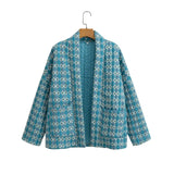 Autumn 2025 Women's Ethnic Style Quilted Cotton Printed Cotton Clothes And Cotton