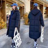 Milk Fufu Yellow Down Cotton Coat Female Medium Long Winter 2024 New Loose Coat Thick Cotton-Padded Coat-Outfit