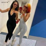 Women Elegance Body Sexy Female Overalls Club Outfits Romper Femme Catsuit One Piece Tracksuit Baddie Clothes