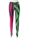 Women Autumn Striped Printed Slim High Waist Pencil Long Pants Leggings Bottoms 2021 Fall Clothes Wholesale