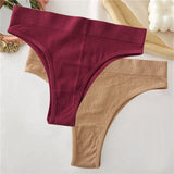 Seamless High Waisted Thongs Woman Sexy Women's Panties Comfortable Briefs Intimates Sexy Lingerie T-Back Pantys
