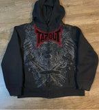 Zipper Hoodie Vintage Street Hip-Hop Loose Printing Spring And Autumn Oversiz 211-1-Outfit