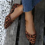 New Women's Shoes Retro Thick-Soled Casual Shoes Single Shoes Women's Leopard Print