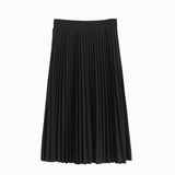 Zingj Spring And Summer New Chiffon Skirt In The Long Pleated Skirt Elastic High Waist Slim Show Thin Loose Half-Outfit