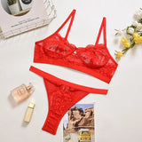 Lace Lingerie Women's Underwear Set Sexy Lace Erotic Lingerie Set Female Underwear Set Lace Bra Panties Underwear