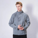 Men And Women Outdoor Sports Hip-Hop Reflective Windbreaker Hooded Jacket No Logo Harajuku Hip Hop Blazer Blazer-Outfit