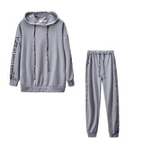 Spring Women's Clothing Hot Fashion Casual Pure Stripe Two Sets Of Sportswear Women's