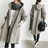 Autumn Windbreaker Mid-length Small Temperament Waist-controlled Women's Woolen
