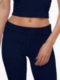 Short Sleeve Cropped Top Straight Leg Pants Set- Outfit