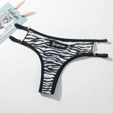 Zingj Thong Female Sports Fitness Trtide Metal Hollow Sexy Hot Girls T-BACK Plus Size 6004-Outfit