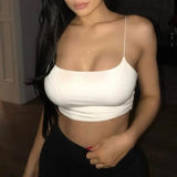 Summer Crop Tank Top Women Fashion Deep V Lace Bras Embroidery Floral Tank Top Bra Wrapped Chest Camisole Padded