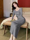 Zingj Real French Knitted Dress For Women In Autumn And Winter, A New Sexy Hip-Wrapped Skinny Dress With A Sweater