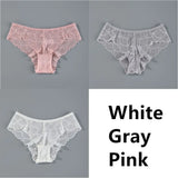 Sexy Women Lace Panties Underwear Seamless Transparent Panties Thongs Low Waist Hollow Briefs Solid Female Panty