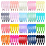 Girls Snap Hair Clips For Children Baby Hair Accessories Women Hairpins Barrettes Clip Pins BB Solid Color Metal