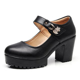 Head Shallow Mouth 8CM High Heels Waterproof Table Thick-Bottomed Cheongsam Shoes Model Show Shoes Magic Sticky Women Singles