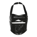 2025 New Women's Hanging Neck Sling Sexy Babes Design Hollow Umbilly