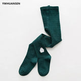 Cute Animal Baby Girl Winter Clothes Autumn Knitted Children Pantyhose Cotton Double Needle Tights for