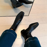 Zingj Autumn High Quality Short Boots Female Burst Inside And Outside The Head Layer Of Leather After The Zipper Flat Bottom Thin Boots Female Fashion Boots-Outfit