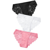 Exotic Apparel Sexy Panties Lace Briefs Women Low-Rise Solid Panty Underwear Sexy Women Lace Breathable Hip-lift