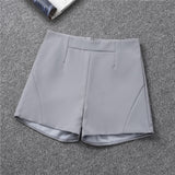 Shorts Women's Black Summer Thin 2025 New Loose High-Waist A Word Casual Broad-Legged Orange