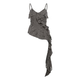 Zingj Summer Women's Solid Color Slim Street Fashion Sling Sexy Back Vest Woman-Outfit