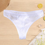 Lace Panties Women Sexy FINETOO Low Waist Underwear Women Mesh Hollow Out Briefs Female Underpants Geometric