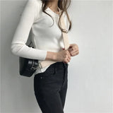 women pullover slim o-neck warm sweaters knitted korean jumper fashion women clothes pull femme poleras sueter