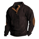 And Winter New Men's Outdoor Jacket Corduroy Leisure Collar Long