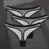 Sexy Perspective G-String Women's Panties Woman Thong Low-waist Underpants Hollow Out T-back Female Underwear