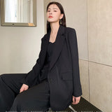 Blazer Women's Senior Feeling Spring And Autumn Thin Korean Version Of Loose Design Small Long-Sleeved Casual
