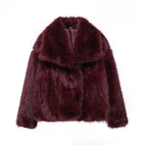 Winter New Women's Artificial Fur Effect Short Coat
