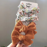 2021 New Leopard Print Hair Clips For Cute Girls BB Boutique Hairpins Bowknot Barrettes Headwear Kids Hair