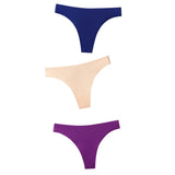 Seamless Panties Women Briefs Nylon Ultra-thin G-string Thongs Low Rise Lingerie Ice Silk Briefs Lady Underwear Plus