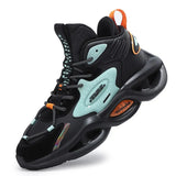 High-top Chunky Sneaker Men Running Shoes Waterproof Leather Sport Shoes Thick Sole Jogging Walking Shoes Zapatillas