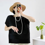 Folded Wearing Short-Sleeved Summer Design Thin Airable Short-Sized Folding