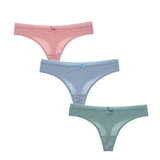 Women's Cotton G-String Thong Panties String Underwear Women Briefs Sexy Lingerie Pants Intimates Ladies Solid