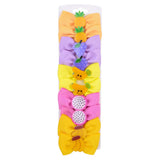 Unicorn Fruit Hair Bows With Clip For Cute Girls Hair Clips Handmade Hairpins Barrettes Headwear Kids Hair
