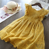 Winter Girls Dress Flower Red Girls Clothes Lace Girls Casual Clothing Party Dress For 3-8 Years Christmas Girls