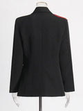 Sense French Retro Coat 2025 Autumn New Lapel Long Sleeve Rhinestone Stitching Flower Design Suit