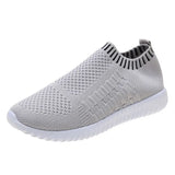 Zingj Hot Selling Breathable Lightweight Sports Casual Shoes Round Head Fashion Plus Size 43 Women's Single Shoes-Outfit