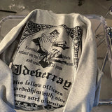 Streetwear Letter Print Crew Neck Sweatshirt sweatshirt women Spring Thin Sweater Loose Versatile harajuku hoodie
