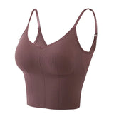 Open Back Tank Top Brassiere Comfortable Seamless Women Bra Wirefree Underwear Padded Lingerie Sexy Backless