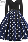 Women Christmas Party Dress Elegant Vinatge Long Sleeve Winter Sundress V Neck New Year Costume Clothing