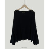 Vintage Ice Silk Oversized Knitted SweaterOutfit