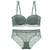 New Women underwear Set Lace Sexy Push-up Bra And Panty Sets Comfortable Brassiere Adjustable Straps Gathered